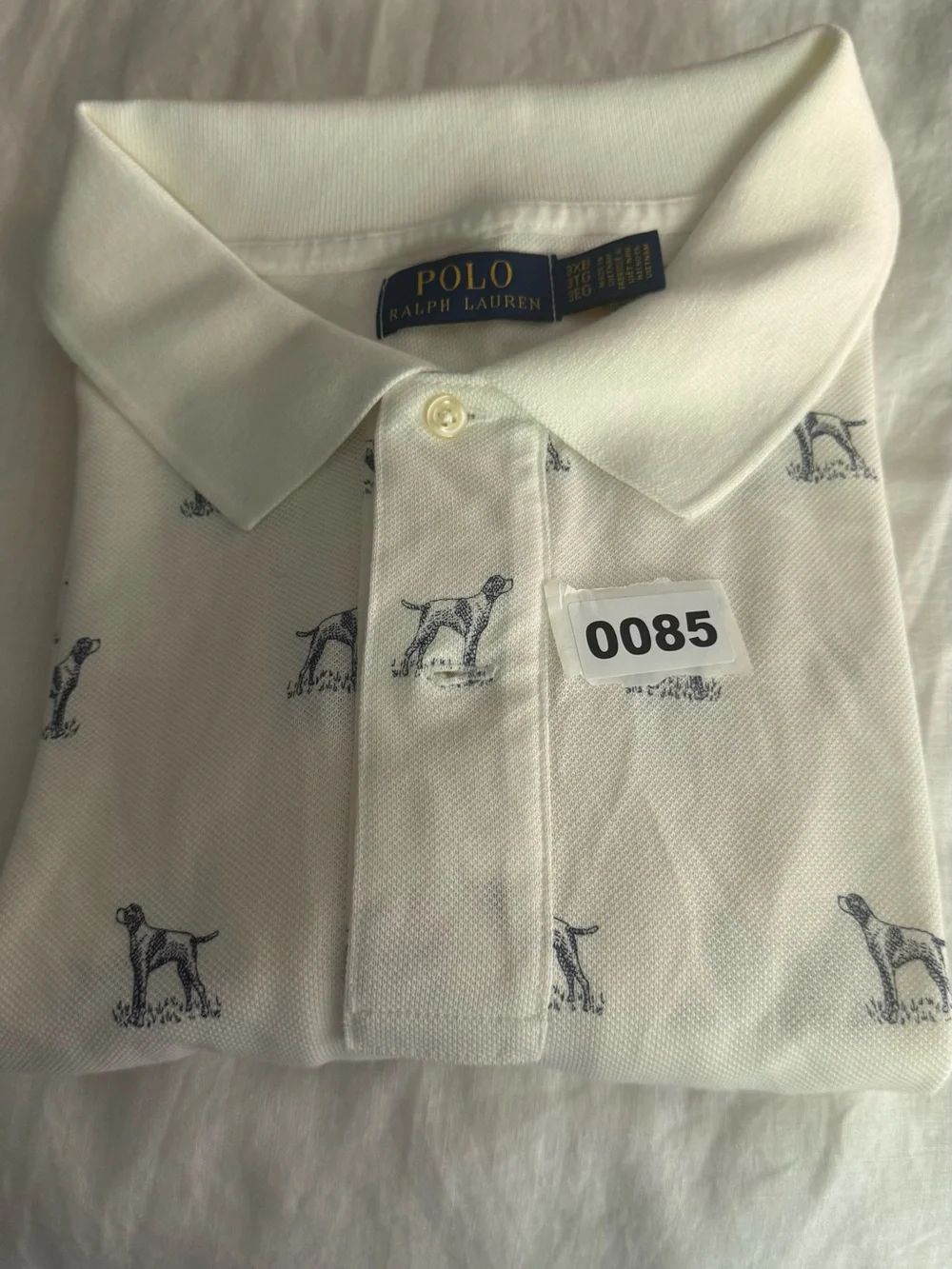 Polo Ralph Lauren Big & Tall Dog-Print Mesh Polo Shirt SZ: 3X